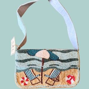 Viral Beaded Beach Bag New With Tags Beaded Should Bag